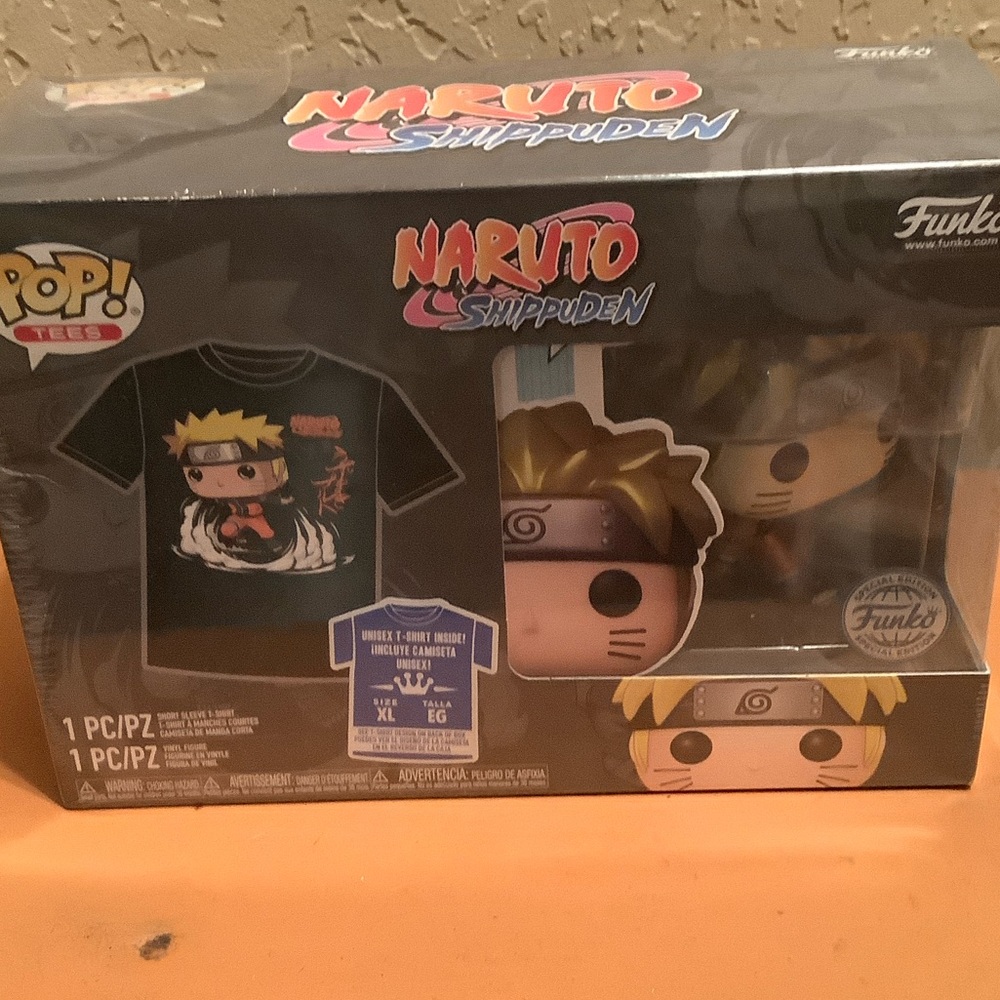 Funko Naruto Shippuden Black Tee with Naruto Graphic